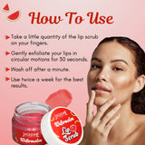 Jaquline USA Watermelon Lip Scrub, Provides Deep Hydration, Exfoliates Dead Skin, Plumping & Hydration, Repair & Restores Lips, 15g