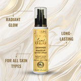 Lumi Glo Shimmer Makeup Setter Spray Gold Infusion 100ml