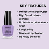 Jaquline USA Pro Stroke Gel Nail Enamel 15 ml Lilac