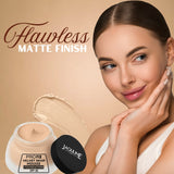 Jaquline USA PRO FIX Velvet Whip Mousse Foundation, Weightless Smooth Velvet touch, Flawless Matte Finish, Ivory 01