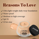 Jaquline USA PRO FIX Velvet Whip Mousse Foundation, Weightless Smooth Velvet touch, Flawless Matte Finish, Biege 02