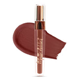 Jaquline USA Matte Addict + Liquid Lipstick, 8Hr stay, Lightweight & Transfer proof - Deep Sienna 02, 3.5ml