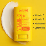 Jaquline USA Vitamin C Sunstick 20G |SPF 50 & PA++++| with non-greasy