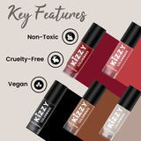 Jaquline USA Kizzy Color wave-Rich Pigmentation, Long-Lasting Wear, Smooth & glossy finish-Earthy Angle 01