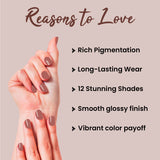 Jaquline USA Kizzy Color wave- Rich Pigmentation, Long-Lasting Wear, Smooth & glossy finish-Tinted Love 02