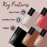 Jaquline USA Kizzy Color wave- Rich Pigmentation, Long-Lasting Wear, Smooth & glossy finish-Tinted Love 02