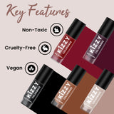 Jaquline USA Kizzy Color wave- Rich Pigmentation, Long-Lasting Wear, Smooth & glossy finish-Rosy Nude 03