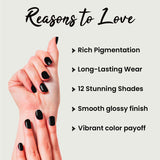 Jaquline USA Kizzy Color wave- Rich Pigmentation, Long-Lasting Wear, Smooth & glossy finish-Black Shadow 05