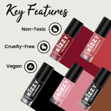 Jaquline USA Kizzy Color wave- Rich Pigmentation, Long-Lasting Wear, Smooth & glossy finish-Black Shadow 05