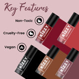 Jaquline USA Kizzy Color wave- Rich Pigmentation, Long-Lasting Wear, Smooth & glossy finish-Burnt Romance 06