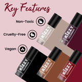 Jaquline USA Kizzy Color wave- Rich Pigmentation, Long-Lasting Wear, Smooth & glossy finish- Sinister Scarlet 07