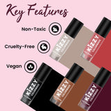 Jaquline USA Kizzy Color wave-Rich Pigmentation, Long-Lasting Wear, Smooth & glossy finish- Sugar Plum 08