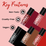 Jaquline USA Kizzy Color wave- Rich Pigmentation, Long-Lasting Wear, Smooth & glossy finish- Lively Red 09