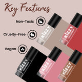 Jaquline USA Kizzy Color wave- Rich Pigmentation, Long-Lasting Wear, Smooth & glossy finish- Warm Hazelnut 12