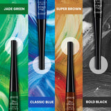 Jaquline USA Pro Stroke Liquid Eyeliner Matte Black 4ml | Enriched with Almond Extract | Long lasting | Smudge proof