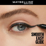 Maybelline New York Tattoo Eye Liner Gel Color Pencil, Metallic Finish, Metallic Nights Black, 1.2g