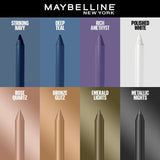 Maybelline New York Tattoo Eye Liner Gel Color Pencil, Metallic Finish, Metallic Nights Black, 1.2g