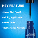 Jaquline USA Pro Stroke Liquid Eyeliner Classic Blue 4ml |Enriched with Almond Extract | Long lasting | Smudge proof