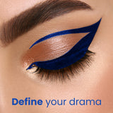 Jaquline USA Pro Stroke Liquid Eyeliner Classic Blue 4ml |Enriched with Almond Extract | Long lasting | Smudge proof