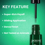 Jaquline USA Pro Stroke Liquid Eyeliner Jade Green 4ml | Enriched with Almond Extract | Long lasting | Smudge proof