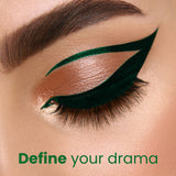 Jaquline USA Pro Stroke Liquid Eyeliner Jade Green 4ml | Enriched with Almond Extract | Long lasting | Smudge proof