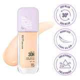 Maybelline New York Super Stay Lumi-Matte Liquid Foundation 30H Longwear yet Light-As-Air, 115, 35ml