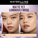 Maybelline New York Super Stay Lumi-Matte Liquid Foundation 30H Longwear yet Light-As-Air, 120, 35ml