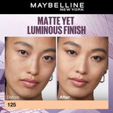 Maybelline New York Super Stay Lumi-Matte Liquid Foundation 30H Longwear yet Light-As-Air, 125, 35ml