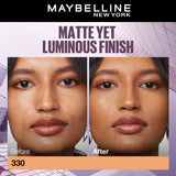 Maybelline New York Super Stay Lumi-Matte Liquid Foundation 30H Longwear yet Light-As-Air, 330, 35ml