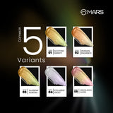 MARS Northern Lights Liquid Eyeshadow With Dual-Tone Chrome Effect | Liquid Shimmer | One Swipe Pigmentation | Smudge Proof | Light Weight Formula (1.8ml) (02-Russian Radiance)