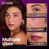 MARS Dark Magic pH Blush for Face Makeup - 3g | Highly Pigmented & Long-Lasting | Dewy Finish & Buildable Coverage | Silky Smooth Texture | Suitable for All Skin Tones