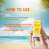 Jaquline USA  Sun Smart Sunscreen Stick 20g SPF-50 & PA++++