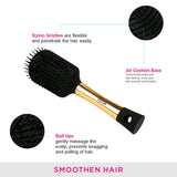 Vega Cushioned Hair Brush (India's No.1* Hair Brush Brand) for Men & Women, All Hair Types, (E17-CB)