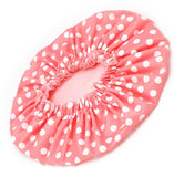 Basicare Pink Shower Cap With White Dots