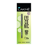 Lakme Eyeconic Insta Cool Kajal, Black, 0.35 g