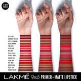 Lakme 9TO5 Primer + Matte Lip Color Dusty Pink 3.6 g