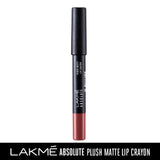 Lakme Absolute Plush Matte Lip Crayon 302 Roasted Almond, 2.8 g