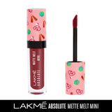 Lakmé Absolute Matte Melt Mini Liquid Lip Colour, Indie Maroon, 2.4 ml