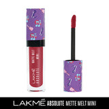 Lakmé Absolute Matte Melt Mini Liquid Lip Colour, Pink Footprint, 2.4 ml