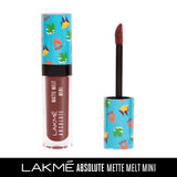 Lakmé Absolute Matte Melt Mini Liquid Lip Colour, Brown Souvenir, 2.4 ml