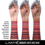 Lakmé Absolute Matte Melt Mini Liquid Lip Colour, Brown Souvenir, 2.4 ml