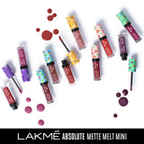 Lakmé Absolute Matte Melt Mini Liquid Lip Colour, Brown Souvenir, 2.4 ml