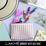 Lakmé Absolute Matte Melt Mini Liquid Lip Colour, Brown Souvenir, 2.4 ml