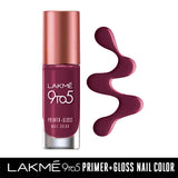 Lakme 9to5 Primer + Gloss Nail Colour, Desert Rose, 6 ml