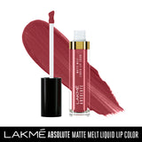 Lakmé Absolute Matte Melt Liquid Lip Color, Pink Silk, 6 ml