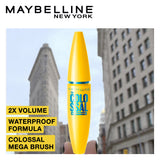 Maybelline New York Volume Express Colossal Mascara, Waterproof, Black, 10g