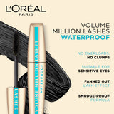 L'Oreal Paris Volume Million Lashes Mascara, Waterproof, Black, 10.2ml