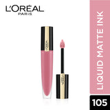 L'Oreal Paris Rouge Signature Matte Liquid Lipstick,105 I Rule