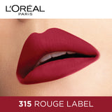 L'Oreal Paris Color Riche Moist Matte Lipstick, 315 Rouge Label, 3.7g