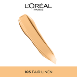 L’Oréal Paris Infallible 24H Matte Cover Liquid Foundation, 105 Fair Linen, 35 ml